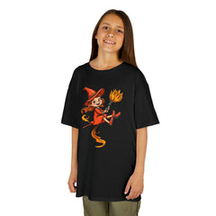 Cute Witch Kids Tee, Halloween T-Shirt for Kids, Fun Witch Design, Creative Gift for Children, Spooky Season Apparel