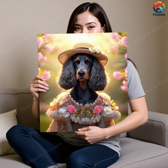Custom Pet Portrait – Dog or Cat Digital Art in Royal or Floral Style
