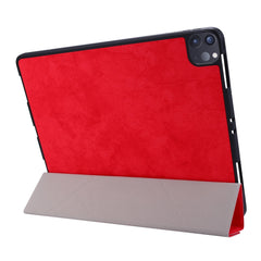 iPad Air 13 2025 / 2024 Case Marble Style Cloth Texture - Red