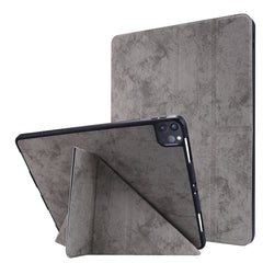 iPad Air 13 2025 / 2024 Case Marble Style Cloth Texture - Grey