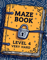 Maze Book for Kids PDF | Very Hard Level Mazes | Level 4 Printable