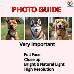 Custom Pet Portrait in Winter Coat – Dog or Cat Royal Digital Art from Photo