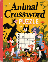 Animal Crossword Puzzle PDF | Fun Learning Activity | Printable with Solutions