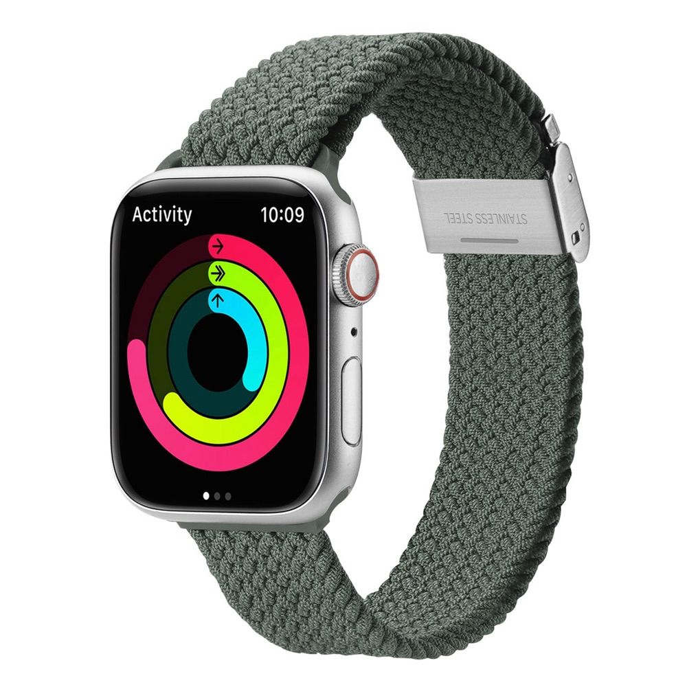 Apple Watch 49mm / 45mm / 44mm / 42mm Band Braided Dux Ducis - Olive Green