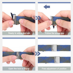 Braided Band for Apple Watch 41mm / 40mm / 38mm - Black Blue Green