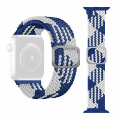 Apple Watch 41mm / 40mm / 38mm Band Braided in Blue and White