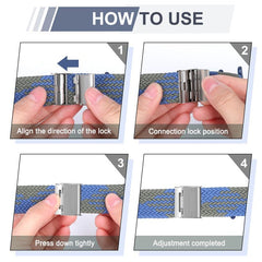 Braided Band for Apple Watch 41mm / 40mm / 38mm - Blue Green