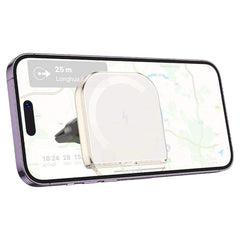 Car Wireless Charger 15W MagSafe | HOCO HW17 Crystal Air Vent Phone Mount