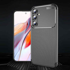 Samsung Galaxy A35 Case Carbon Fiber Texture TPU - Black
