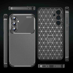 Samsung Galaxy A35 Case Carbon Fiber Texture TPU - Black
