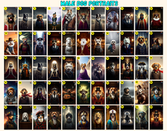 Custom Pet Portrait with Fairy Wings | Dog Art with Flower Crown | Digital Pet Gift