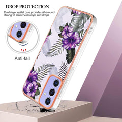 Samsung Galaxy A15 5G Case Protective IMD - Purple Flower