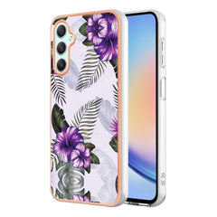 Samsung Galaxy A25 5G Case Electroplating IMD - Purple Flower