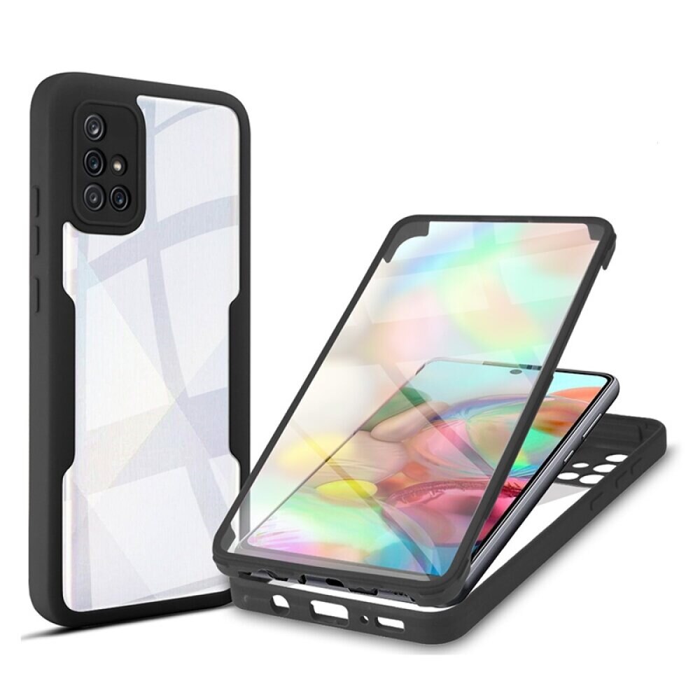 Samsung Galaxy A71 4G Case Made With Acrylic and TPU Black