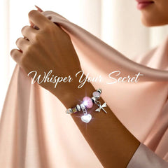 Heart Shape Butterfly Stainless Steel Bangle – Pink