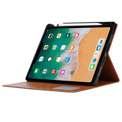 iPad Pro 11 2018 Case Knead Skin Texture Multi-slot cards - Red