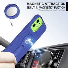 iPhone 12 Case With Small Tail Holder Made With TPU + PC - Blue