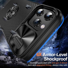 iPhone 12 Pro Case With Sliding Camshield Armor - Black