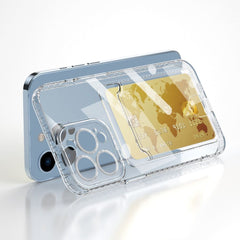 iPhone 12 Pro Max Case With Card Slot Made With TPU - Transparent