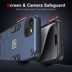 iPhone 13 Case 2 in 1 Protective TPU and PC - Blue