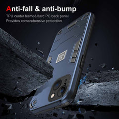 iPhone 13 Case 2 in 1 Protective TPU and PC - Blue