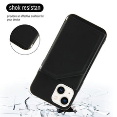 iPhone 13 Case Made With Four Cards Slots - Black