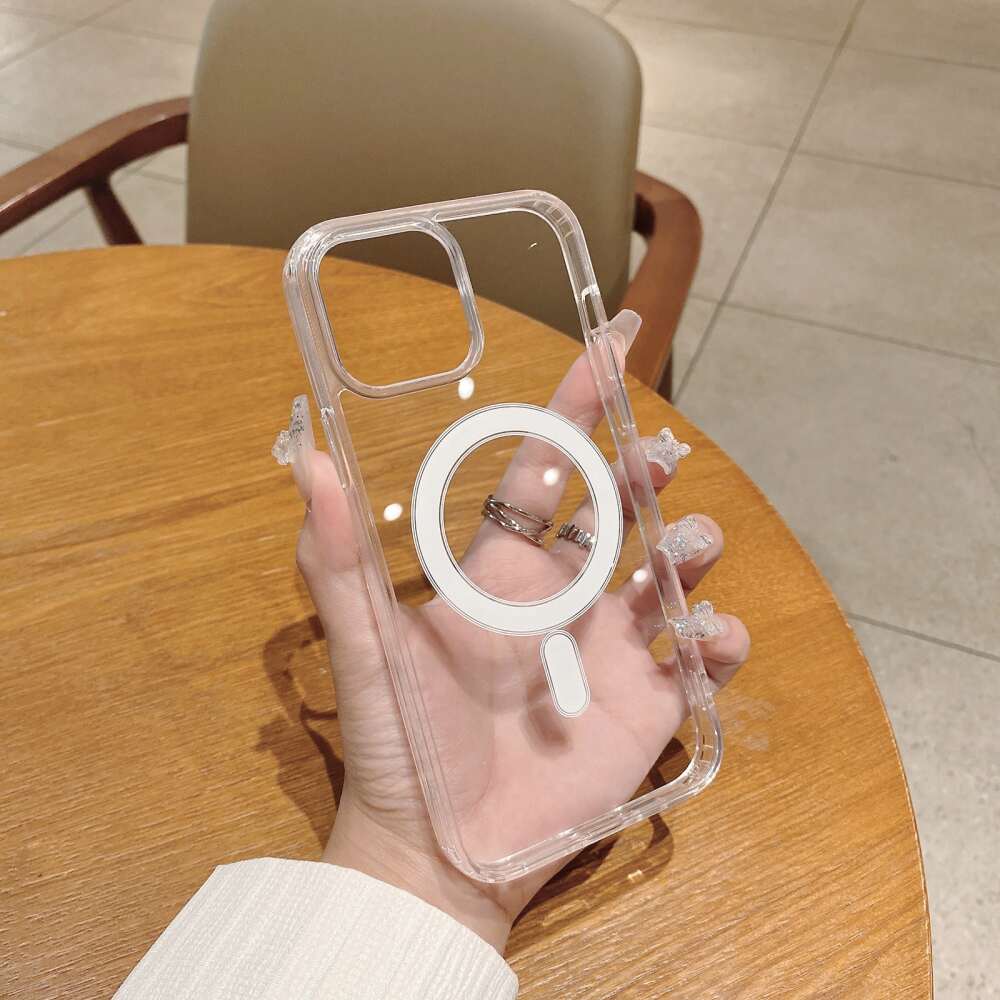 iPhone 13 MagSafe Magnetic Clear Acrylic and TPU - Transparent