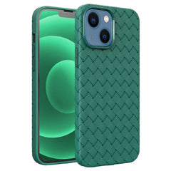 iPhone 14 Case BV Woven All-inclusive Made With TPU - Green