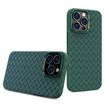 iPhone 14 Case BV Woven All-inclusive Made With TPU - Green
