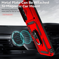 iPhone 14 Case With Camera Shield Cover - Red