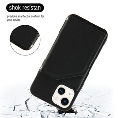 iPhone 14 Plus Case Made With PU Leather + TPU + PC - Black