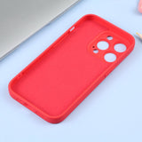 iPhone 15 Pro Case MagSafe Magnetic Ring Made With Silicone - Red