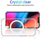 iPhone 15 Pro Case With MagSafe Magnetic Ring Corner Airbags - Clear