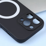 iPhone 15 Pro Max Case MagSafe Magnetic Ring - Black
