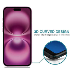 iPhone 16 Plus Anti-Spy Tempered Glass Film - Full Cover HD Privacy Screen