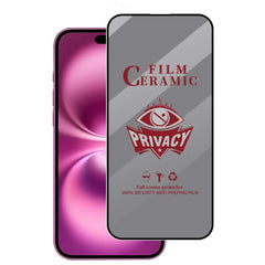 iPhone 16 Plus Privacy Ceramic Film - Full Coverage HD Anti-Peep Screen Guard