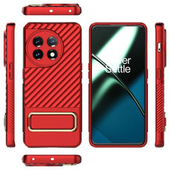 OnePlus 11 5G Case Stand Holder Shockproof TPU - Red