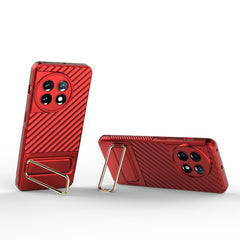 OnePlus 11 5G Case Stand Holder Shockproof TPU - Red