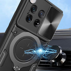 OnePlus 12 5G Case Global Sliding Camshield Magnetic Holder (Black)