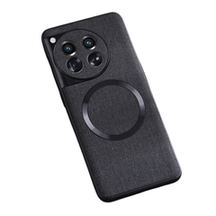 OnePlus 12 Case CD MagSafe Magnetic Cloth Texture (Black)