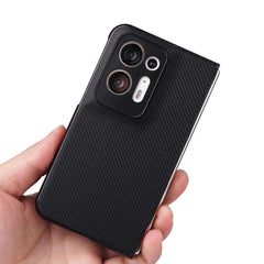 OPPO Find N2 Case Carbon Fiber Texture Protective - Black