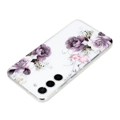 Samsung Galaxy S23 5G Case Peony Pattern Shockproof - White