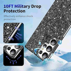 Samsung Galaxy S24 Ultra 5G Case Protective Glitter - Black