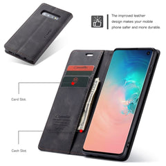 Samsung Galaxy S10 Case Shockproof Wallet - Black