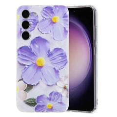 Samsung Galaxy S23 5G Case Flowers design TPU - Purple