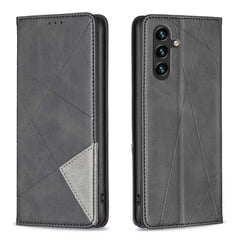 Samsung Galaxy A05s Case Rhombus Texture PU - Black