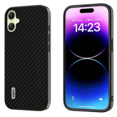 Samsung Galaxy A05 Case With ABEEL Carbon Fiber Texture Protective - Black