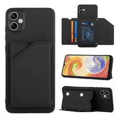 Samsung Galaxy A05 Case With Skin Feel PU Leather - Black