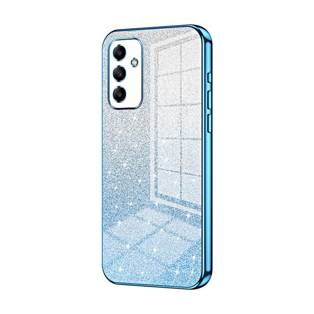 Samsung Galaxy A05s Case With Glitter Powder Shockproof - Blue