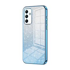 Samsung Galaxy A05s Case With Glitter Powder Shockproof - Blue